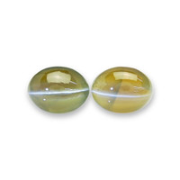 3.47&nbsp;Ct.Tw.Total Carat Weight Cabochon Chrysoberyl Pair from Ceylon (Sri Lanka) Video