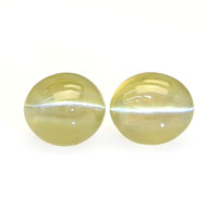 2.40&nbsp;Ct.Tw.Total Carat Weight Cabochon Chrysoberyl Pair from Ceylon (Sri Lanka) Video