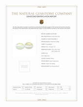 3.48&nbsp;Ct.Tw.Total Carat Weight Cabochon Chrysoberyl Pair from Ceylon (Sri Lanka) Scan Report
