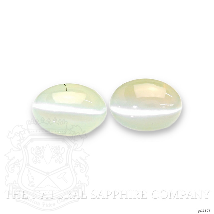 3.48 Ct.Tw. Cabochon Chrysoberyl Pair from Ceylon (Sri Lanka)