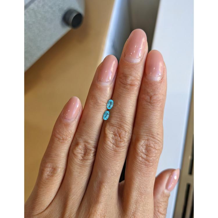 0.46 Ct.Tw. Paraiba Tourmaline Pair from Brazil