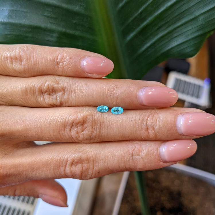 0.46 Ct.Tw. Paraiba Tourmaline Pair from Brazil