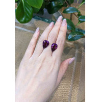 12.43&nbsp;Ct.Tw.Total Carat Weight Amethyst Pair from Brazil Life Style