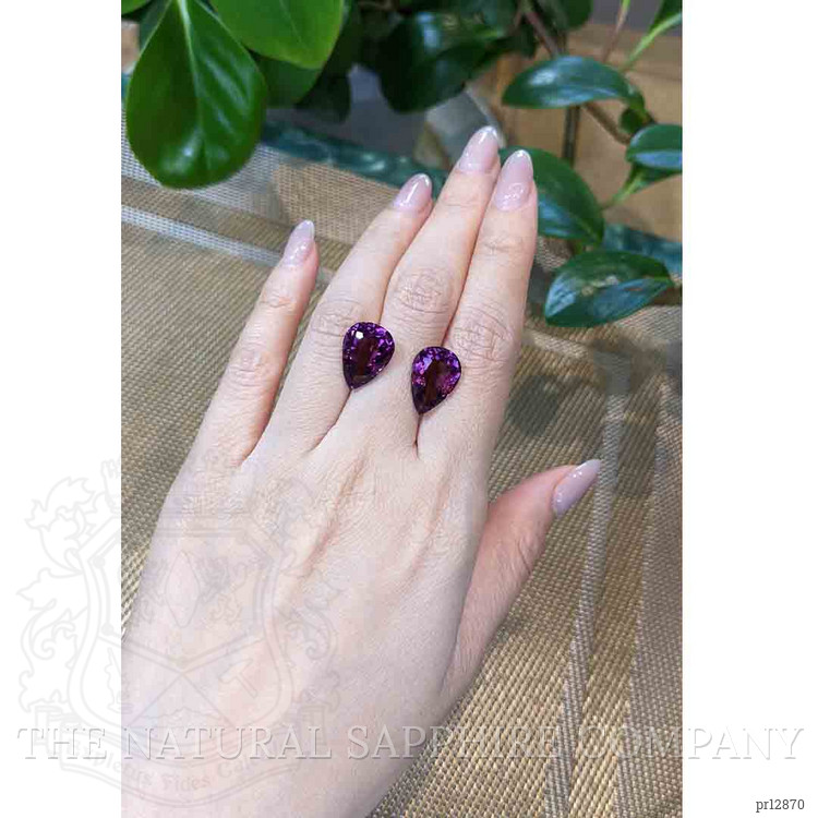 12.43 Ct.Tw. Amethyst Pair from Brazil