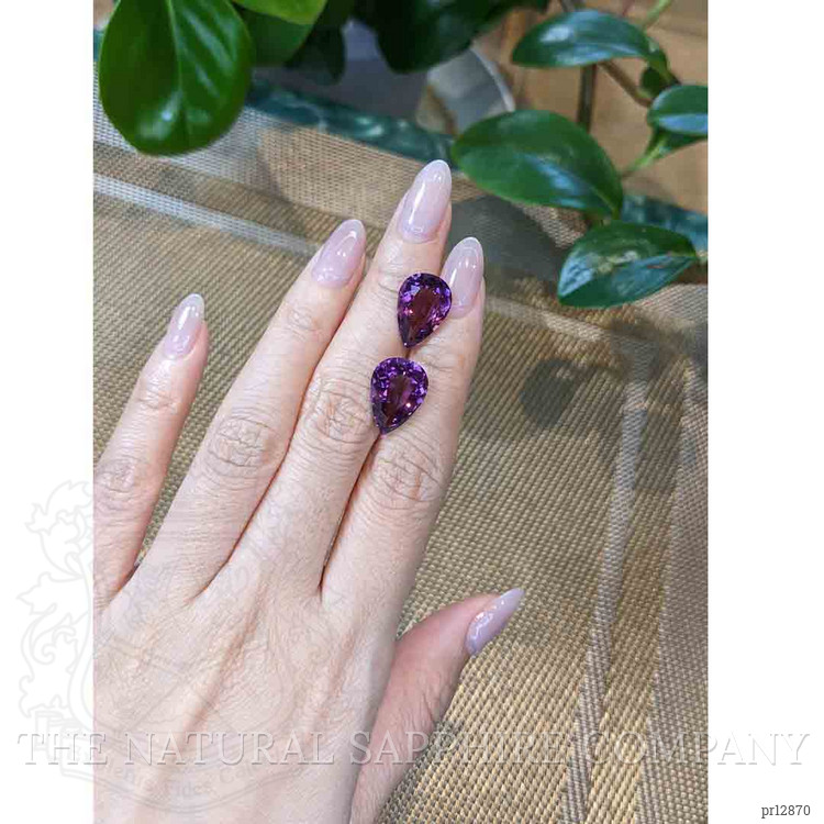 12.43 Ct.Tw. Amethyst Pair from Brazil