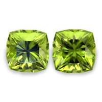 2.88 Ct.Tw.Total Carat Weight Peridot Pair from Afghanistan Video