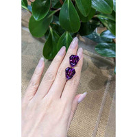 21.81 Ct.Tw.Total Carat Weight Purple Amethyst Pair from Bolivia Life Style