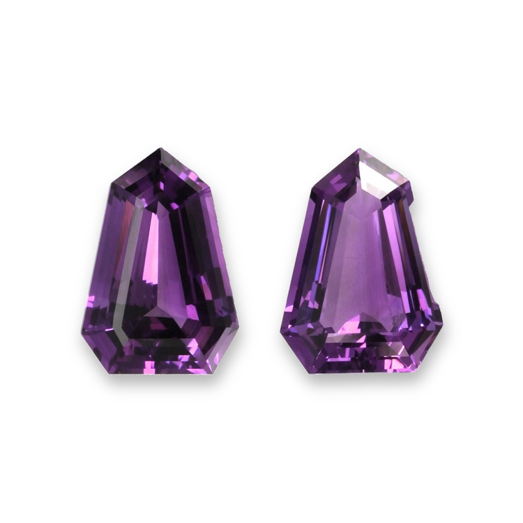22.23 Ct.Tw. Amethyst Pair from Bolivia