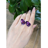 22.23&nbsp;Ct.Tw.Total Carat Weight Purple Amethyst Pair from Bolivia Life Style