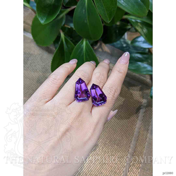 26.31 Ct.Tw. Amethyst Pair from Bolivia