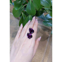 25.26&nbsp;Ct.Tw.Total Carat Weight Amethyst Pair from Bolivia Life Style
