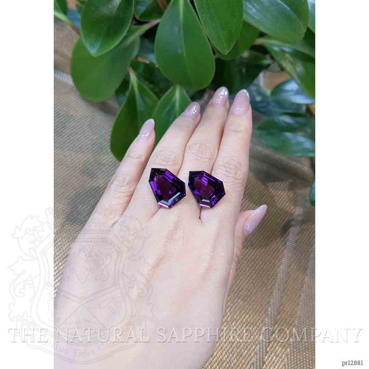25.26 Ct.Tw. Amethyst Pair from Bolivia
