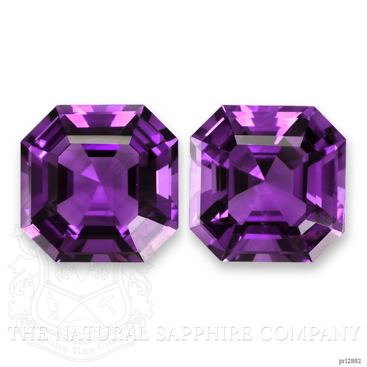 26.38 Ct.Tw. Purple Amethyst Pair from Bolivia