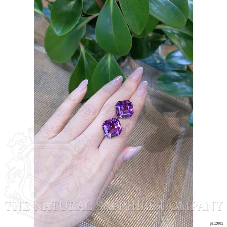 26.38 Ct.Tw. Purple Amethyst Pair from Bolivia