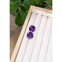 26.38 Ct.Tw.Total Carat Weight Purple Amethyst Pair from Bolivia Life Style