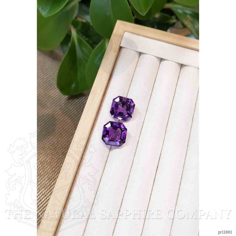 26.38 Ct.Tw. Purple Amethyst Pair from Bolivia