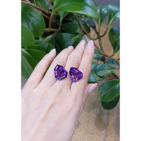 23.05 Ct.Tw.Total Carat Weight Amethyst Pair from Bolivia Life Style