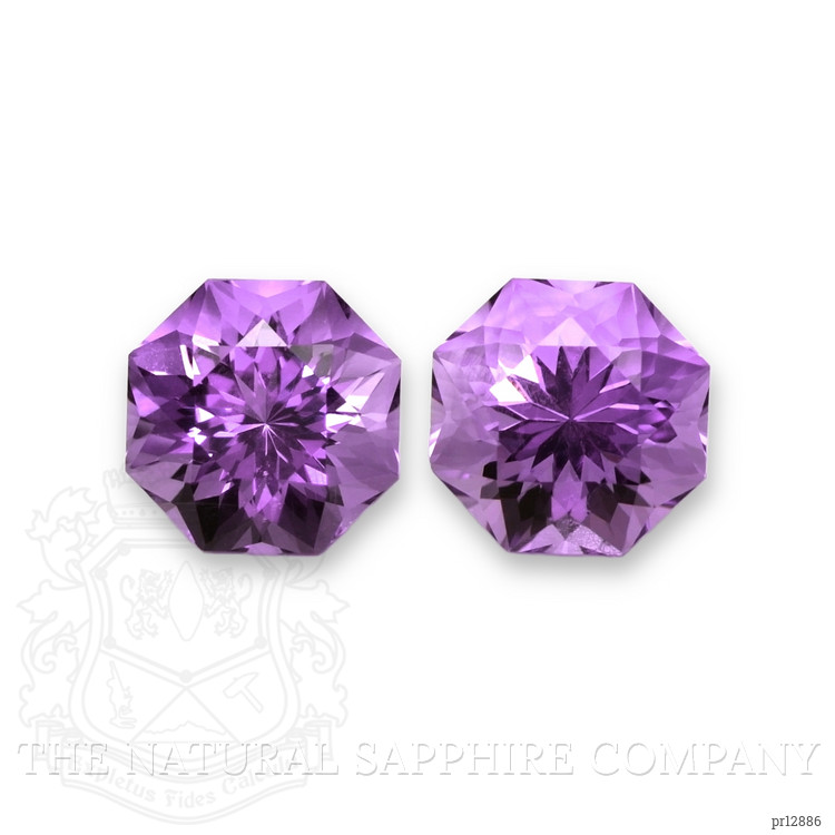 12.51 Ct.Tw. Amethyst Pair from Bolivia