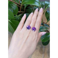 12.51 Ct.Tw.Total Carat Weight Amethyst Pair from Bolivia Life Style