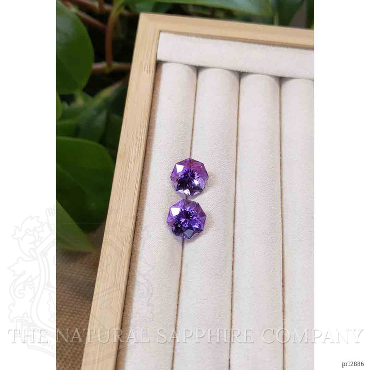 12.51 Ct.Tw. Amethyst Pair from Bolivia