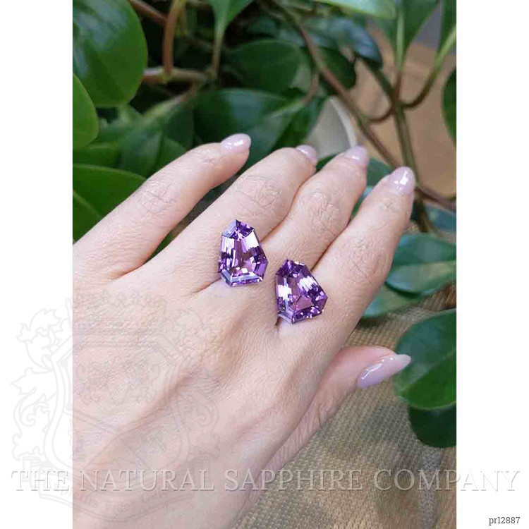 14.72 Ct.Tw. Amethyst Pair from Bolivia