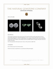 1.62 Ct.Tw.Total Carat Weight Zircon Pair from Ceylon (Sri Lanka) Appraisal