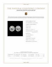 2.16 Ct.Tw.Total Carat Weight White Zircon Pair from Ceylon (Sri Lanka) Scan Report