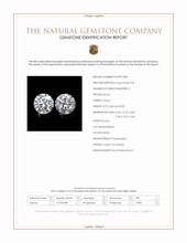 1.63 Ct.Tw.Total Carat Weight White Zircon Pair from Ceylon (Sri Lanka) Scan Report