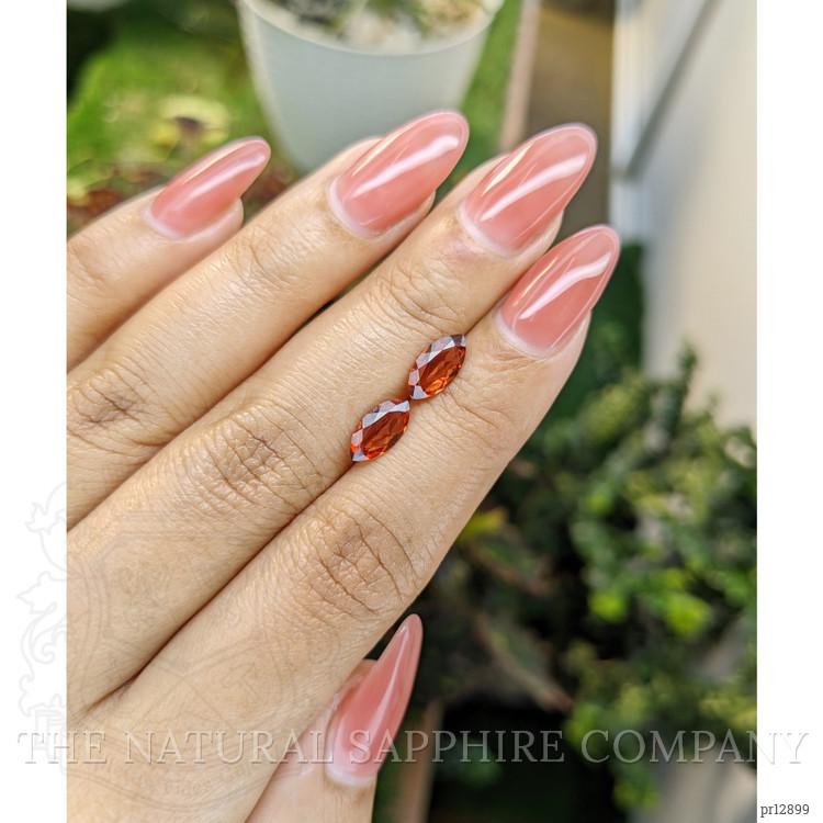 2.03 Ct.Tw. Garnet Pair from Ceylon (Sri Lanka)