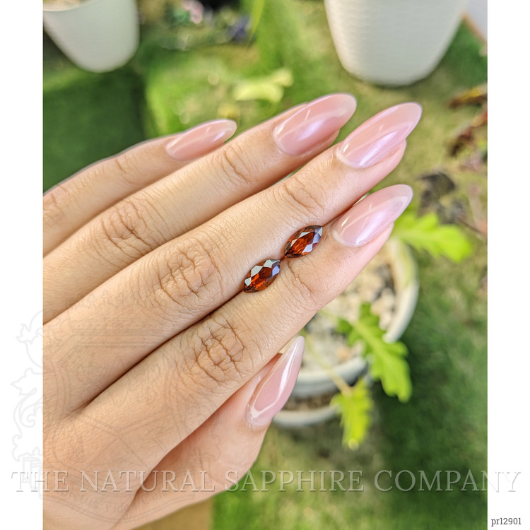 2.65 Ct.Tw. Garnet Pair from Ceylon (Sri Lanka)