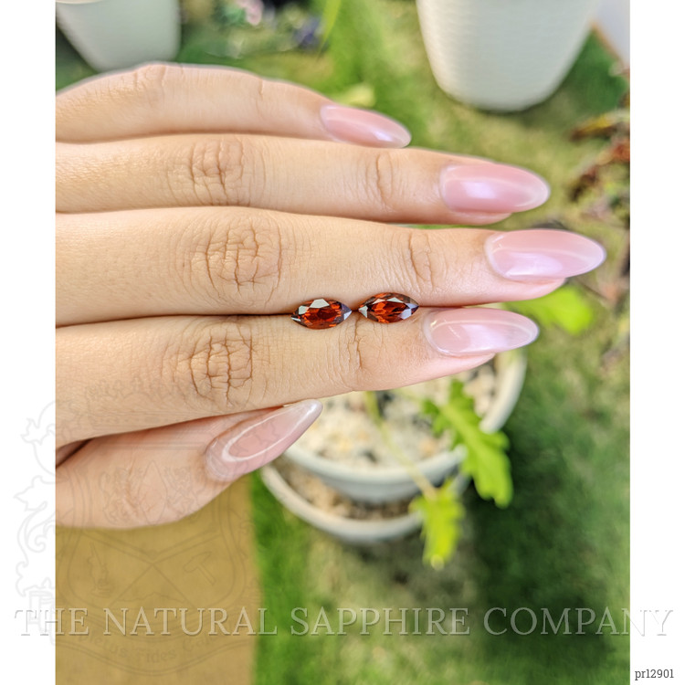 2.65 Ct.Tw. Garnet Pair from Ceylon (Sri Lanka)