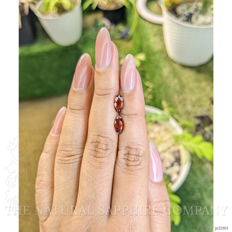 2.65 Ct.Tw. Garnet Pair from Ceylon (Sri Lanka)