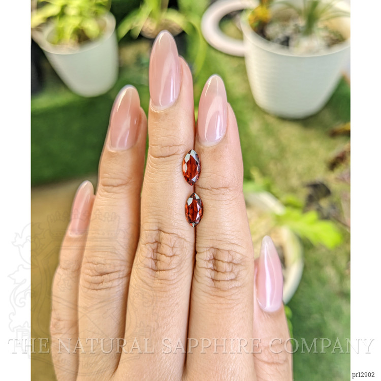 2.43 Ct.Tw. Garnet Pair from Ceylon (Sri Lanka)