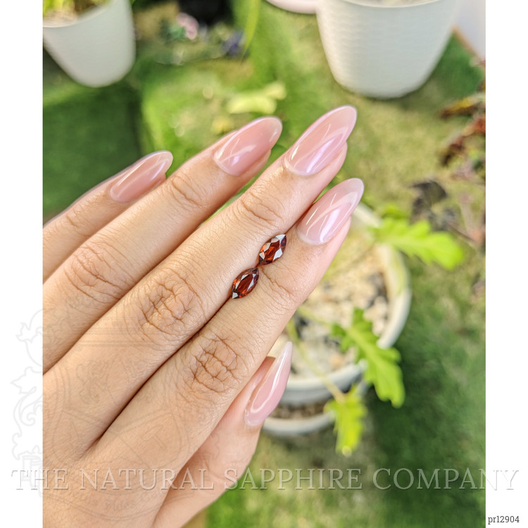 1.67 Ct.Tw. Garnet Pair from Ceylon (Sri Lanka)