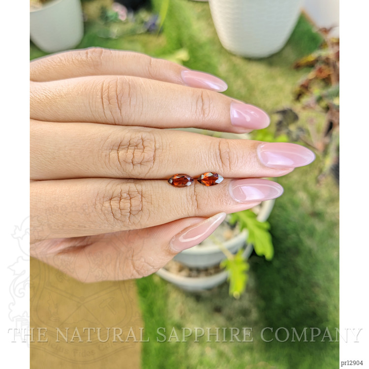 1.67 Ct.Tw. Garnet Pair from Ceylon (Sri Lanka)