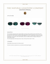 1.64 Ct.Tw.Total Carat Weight Alexandrite Pair from Brazil Appraisal