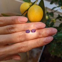 2.04 Ct.Tw.Total Carat Weight Alexandrite Pair from Brazil Life Style