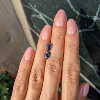 2.04&nbsp;Ct.Tw.Total Carat Weight Alexandrite Pair from Brazil Life Style