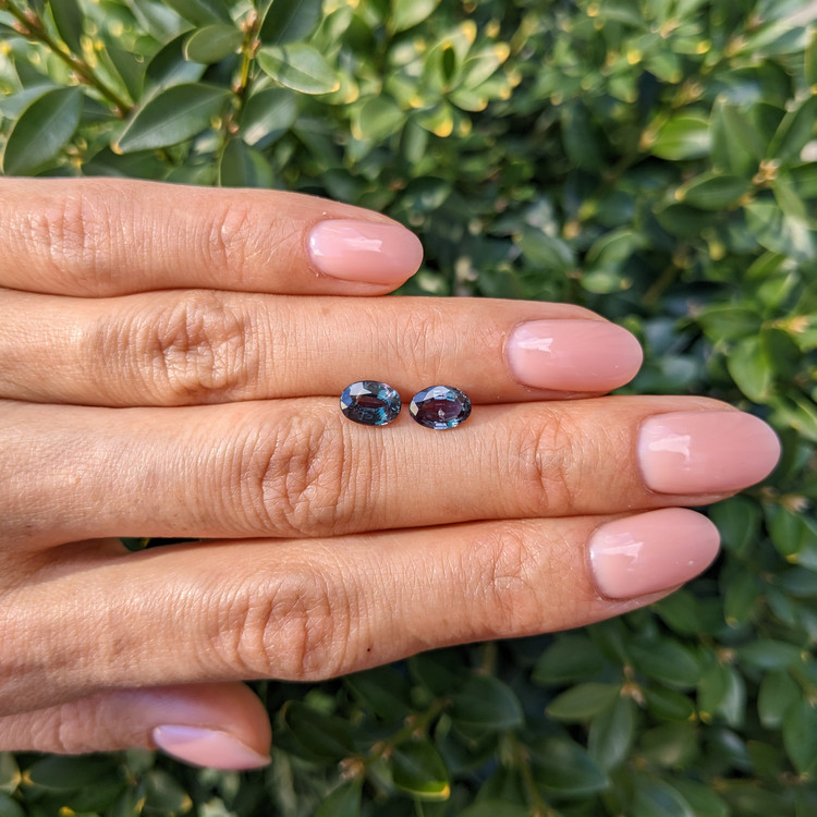 2.04 Ct.Tw. Alexandrite Pair from Brazil