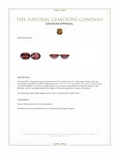 1.98&nbsp;Ct.Tw.Total Carat Weight Garnet Pair from Ceylon (Sri Lanka) Appraisal