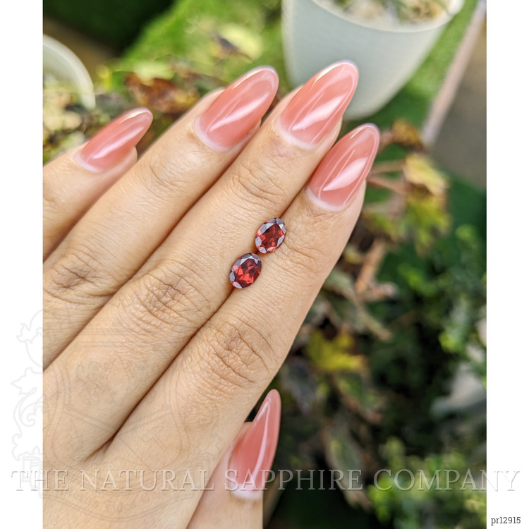1.80 Ct.Tw. Garnet Pair from Ceylon (Sri Lanka)