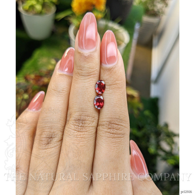 1.77 Ct.Tw. Garnet Pair from Ceylon (Sri Lanka)