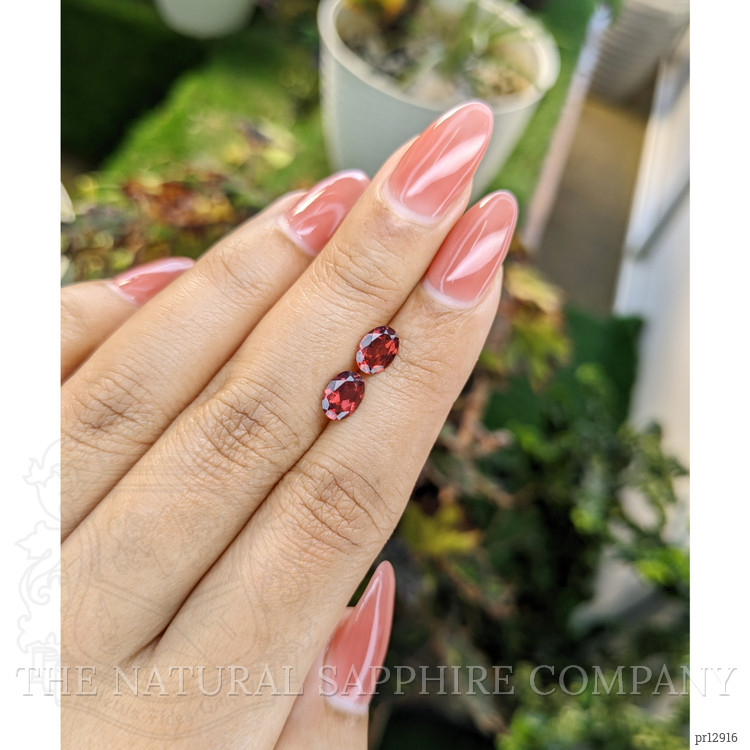 1.77 Ct.Tw. Garnet Pair from Ceylon (Sri Lanka)