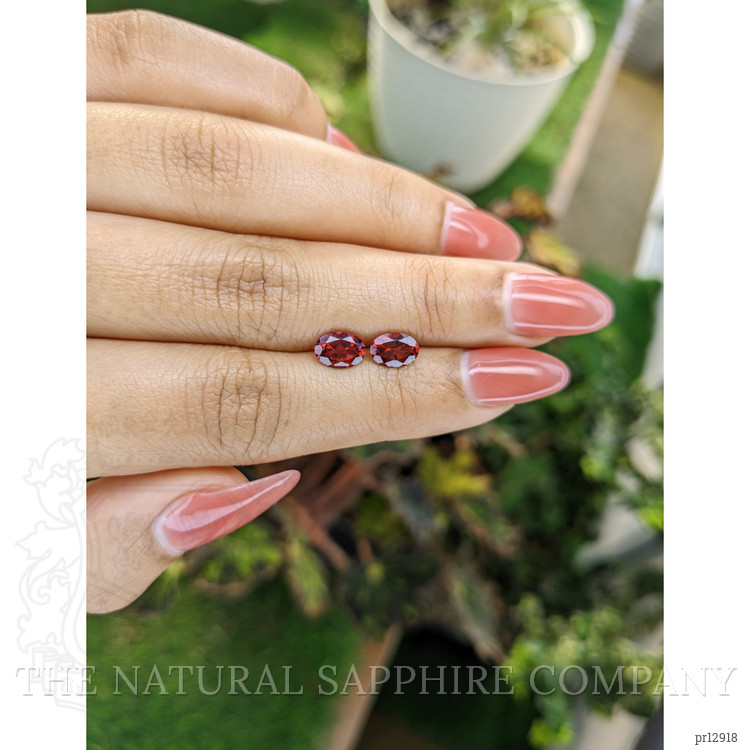 1.96 Ct.Tw. Garnet Pair from Ceylon (Sri Lanka)