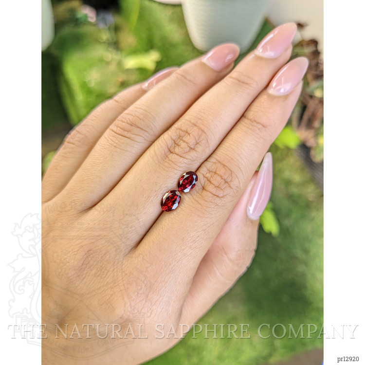 1.86 Ct.Tw. Garnet Pair from Ceylon (Sri Lanka)