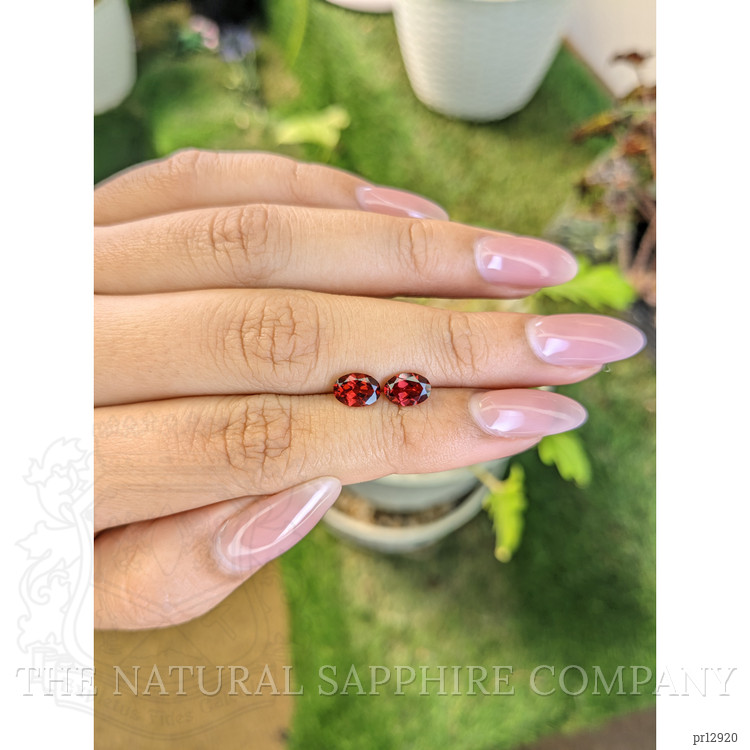 1.86 Ct.Tw. Garnet Pair from Ceylon (Sri Lanka)