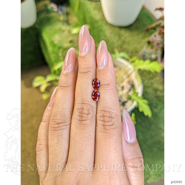 1.86 Ct.Tw. Garnet Pair from Ceylon (Sri Lanka)