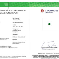 1.68&nbsp;Ct.Tw.Total Carat Weight Emerald Pair from Colombia Scan Report
