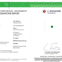 1.68 Ct.Tw.Total Carat Weight Emerald Pair from Colombia Scan Report
