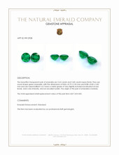 5.31&nbsp;Ct.Tw.Total Carat Weight Emerald Pair from Zambia Appraisal